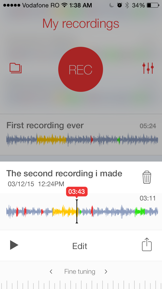 Recorder — voice memo app